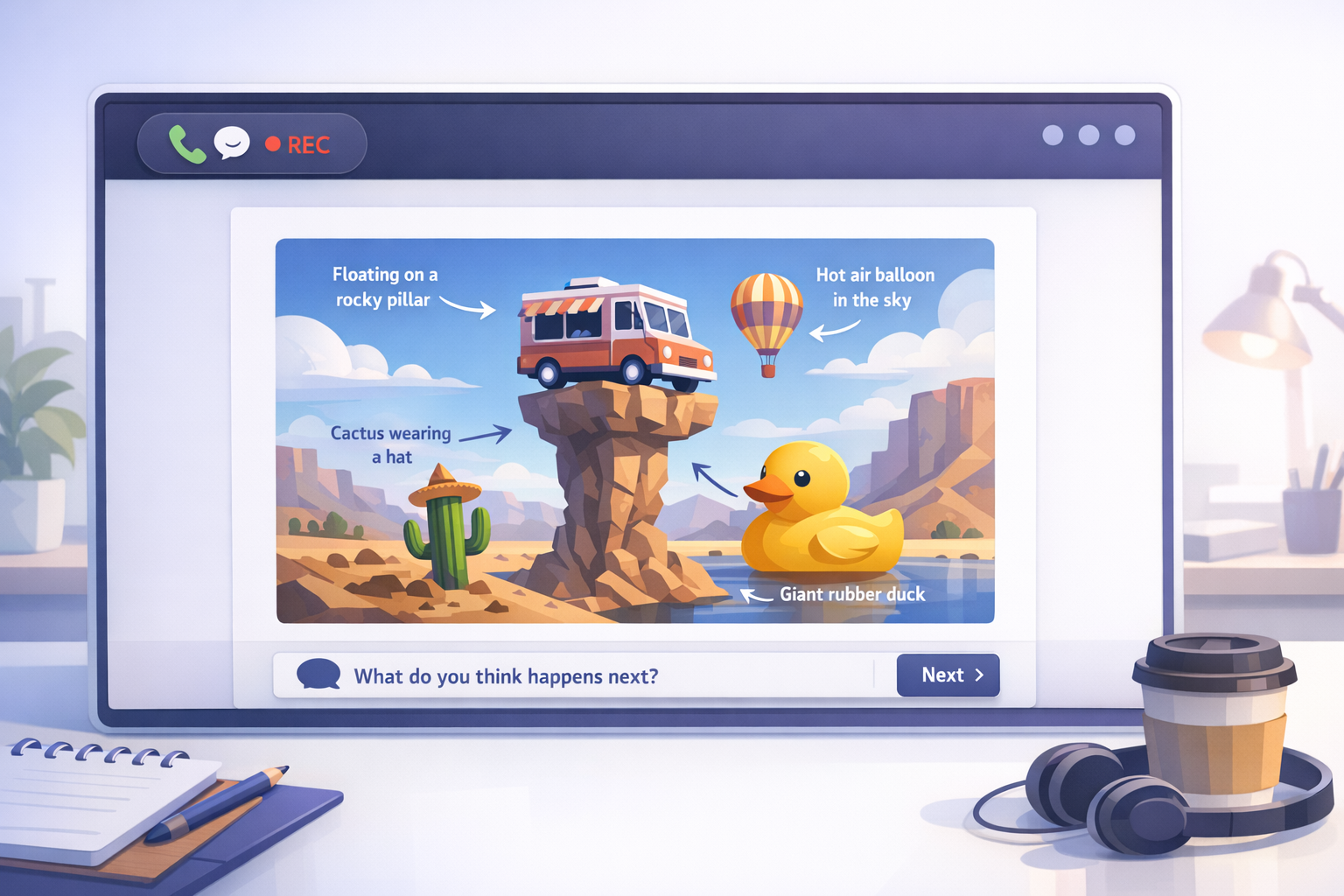 CELPIP Speaking Task 8 Template: Describe an Unusual Situation So Someone Can Picture It